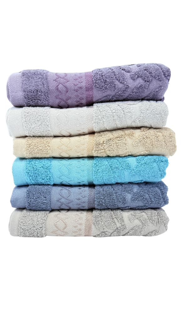⁦Serviette de bain 6 piece⁩ - الصورة ⁦3⁩